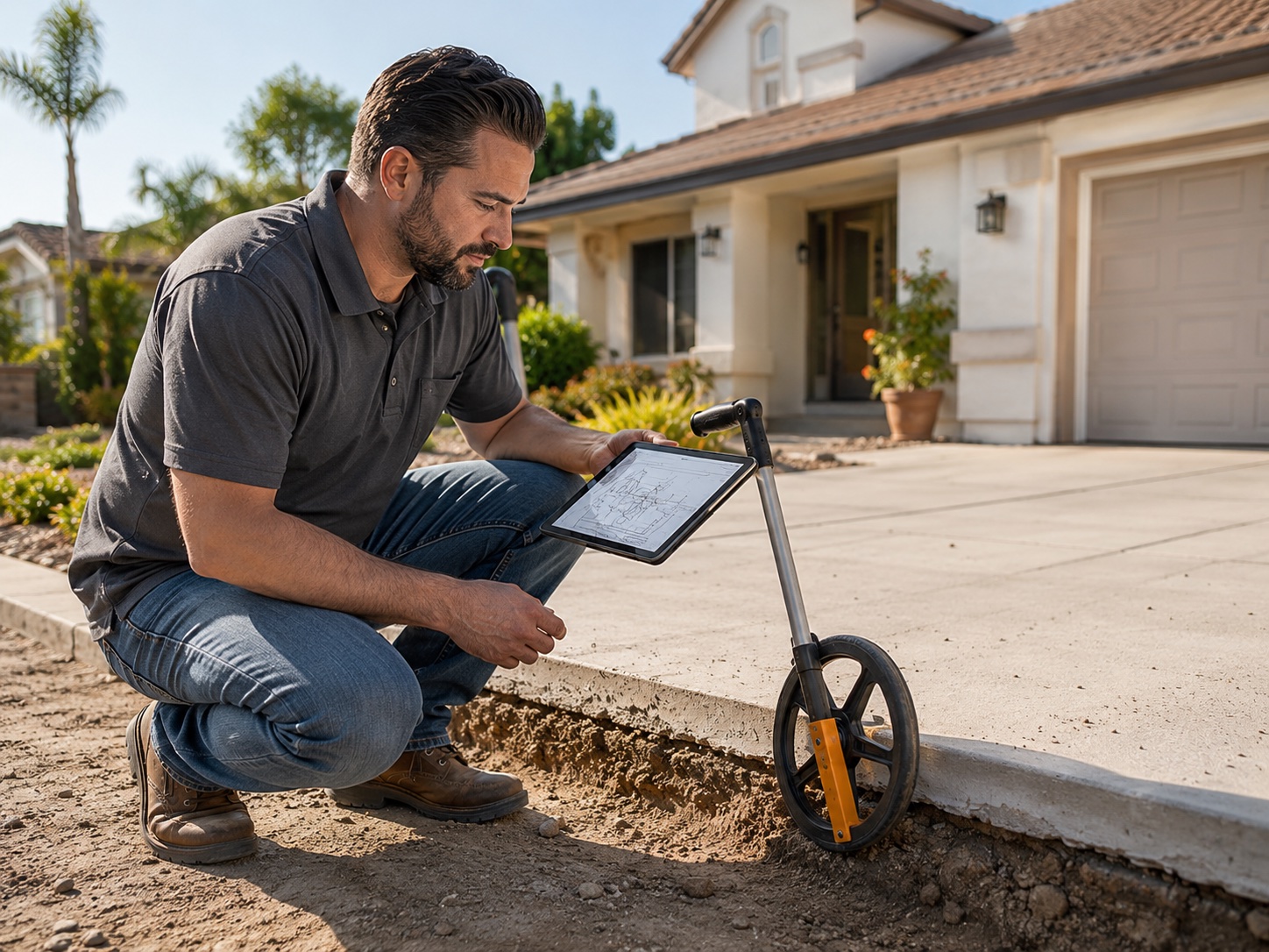 On-site concrete project assessment in Santa Barbara, CA