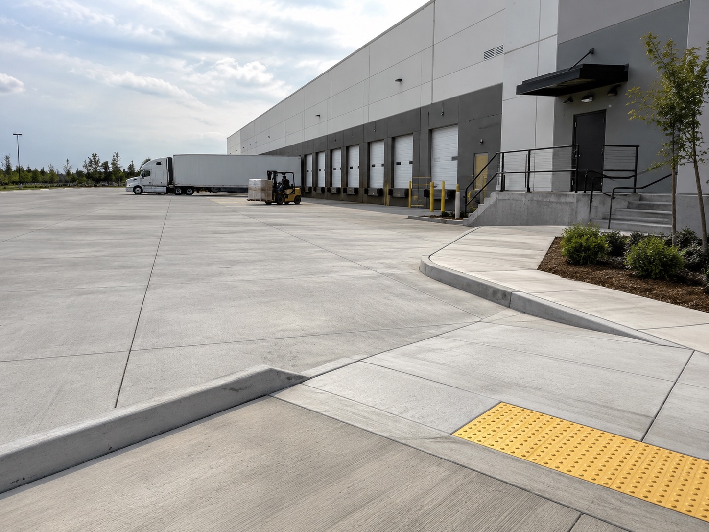 Commercial concrete flatwork at a Santa Barbara business